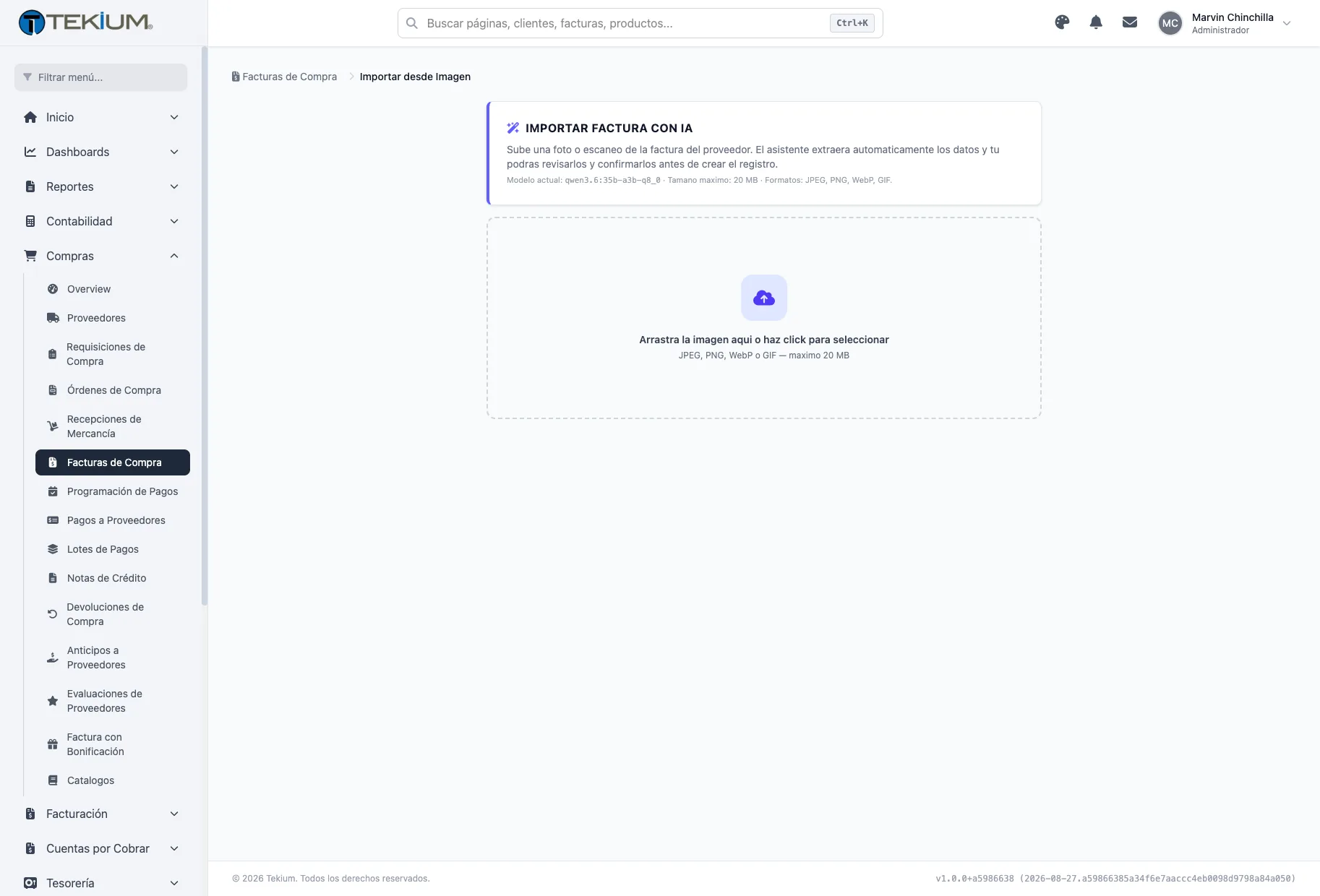 AI invoice capture