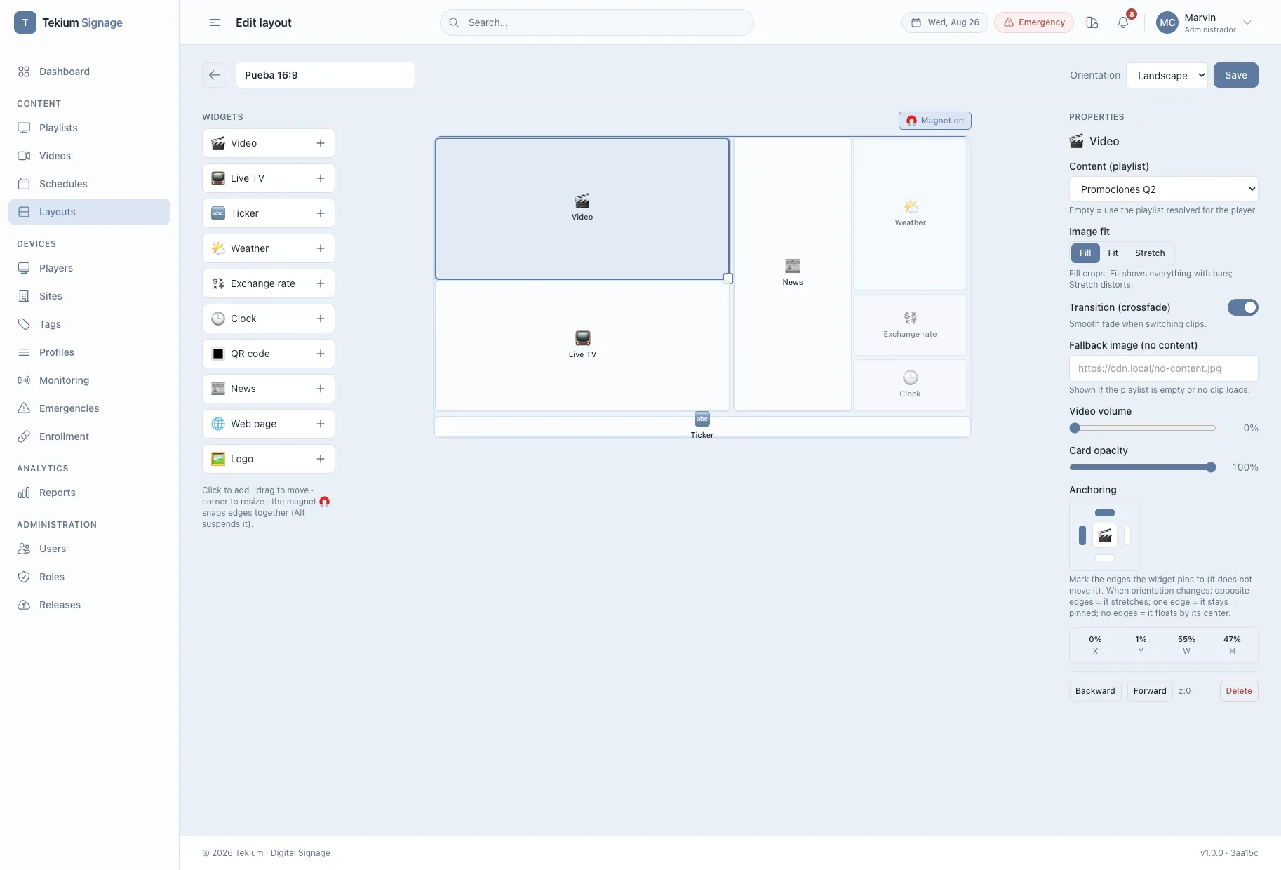 Layout designer